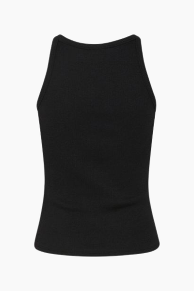 GZdrew Rhinestone Logo Tank - Black - Gestuz