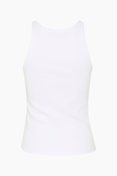 GZdrew Rhinestone Logo Tank - Bright White - Gestuz