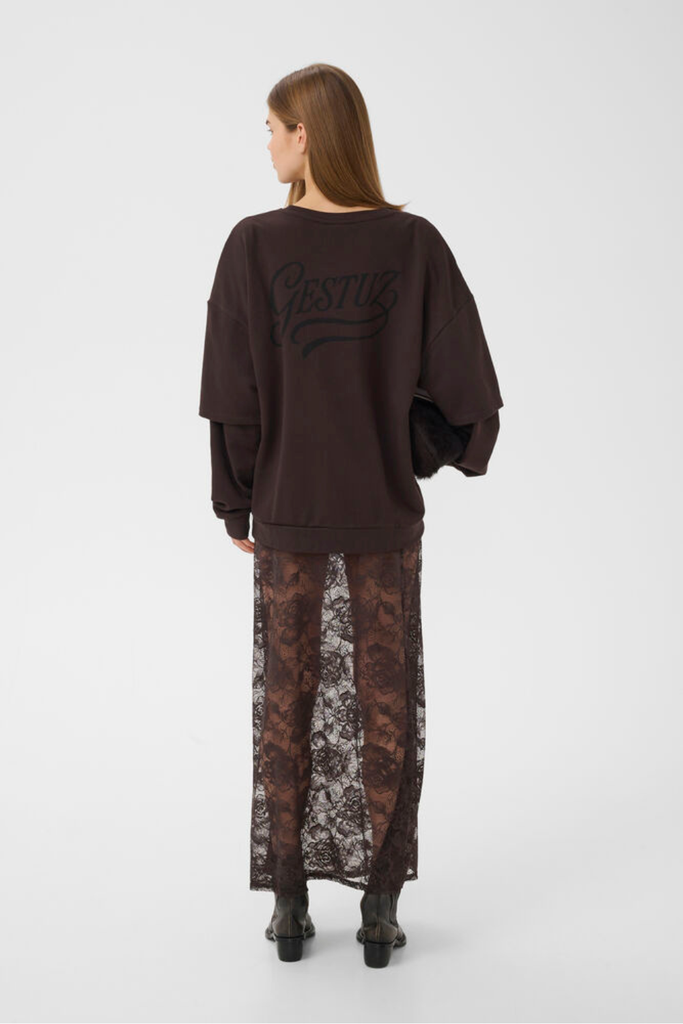 GZgilsa Layered Sweatshirt - Ganache - Gestuz