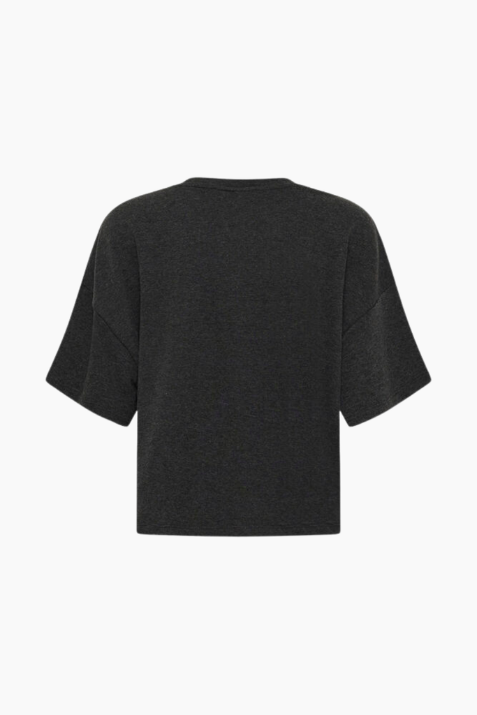 GZgilsa Sweat Tee - Deep Grey Melange - Gestuz