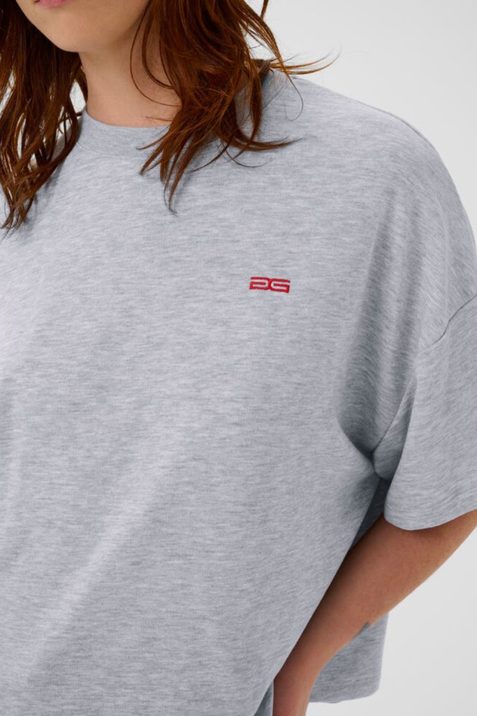 GZgilsa Sweat Tee - Ultra Light Grey Melange - Gestuz