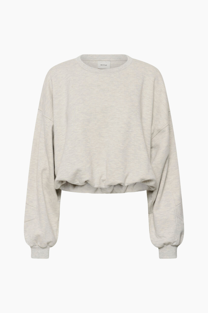 GZkahla Mel Sweatshirt - Ultra Light Grey Melange - Gestuz