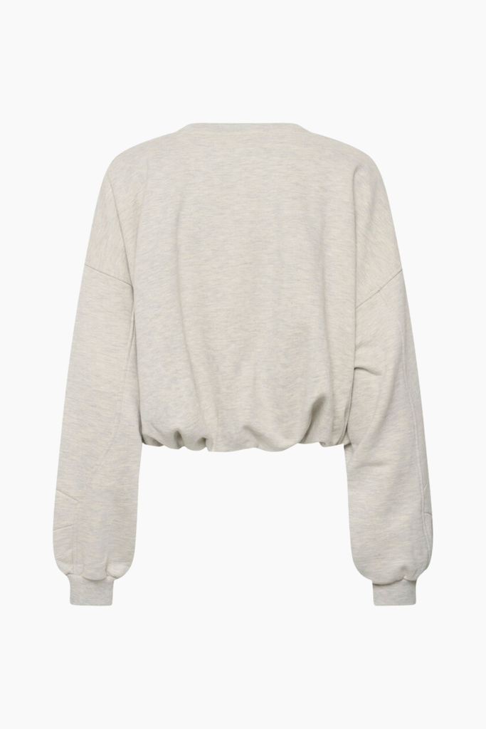GZkahla Mel Sweatshirt - Ultra Light Grey Melange - Gestuz