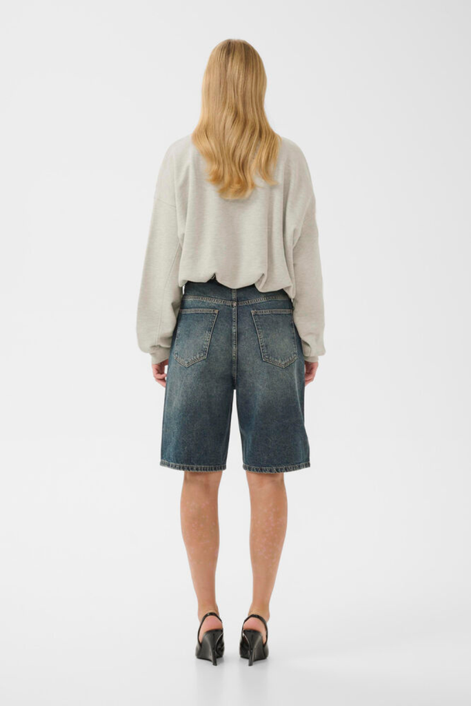 GZkahla Mel Sweatshirt - Ultra Light Grey Melange - Gestuz
