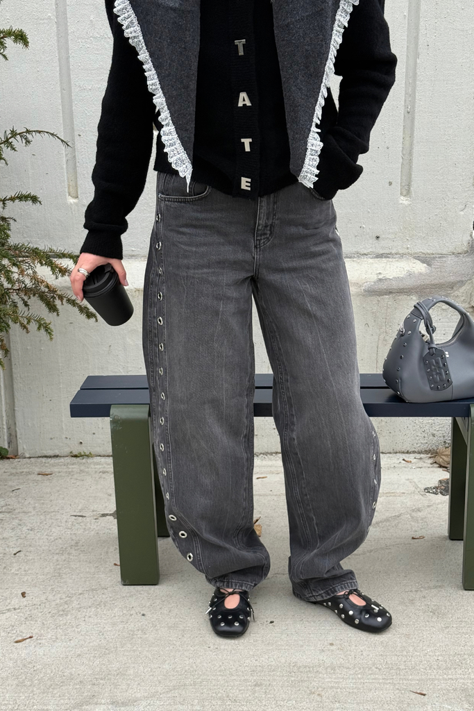 GZlaida HW Balloon Jeans - Grey Wash - Gestuz