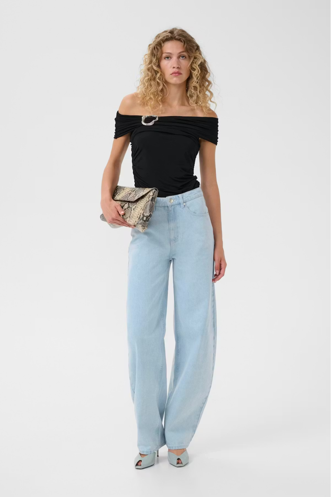 GZlaily Off Shoulder Top - Black - Gestuz