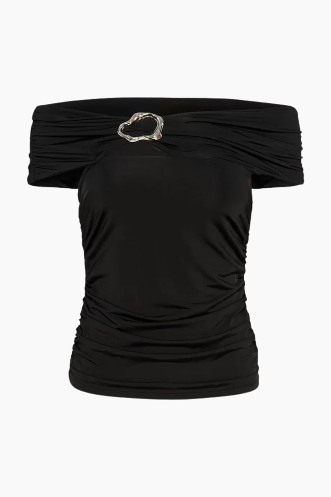 GZlaily Off Shoulder Top - Black - Gestuz