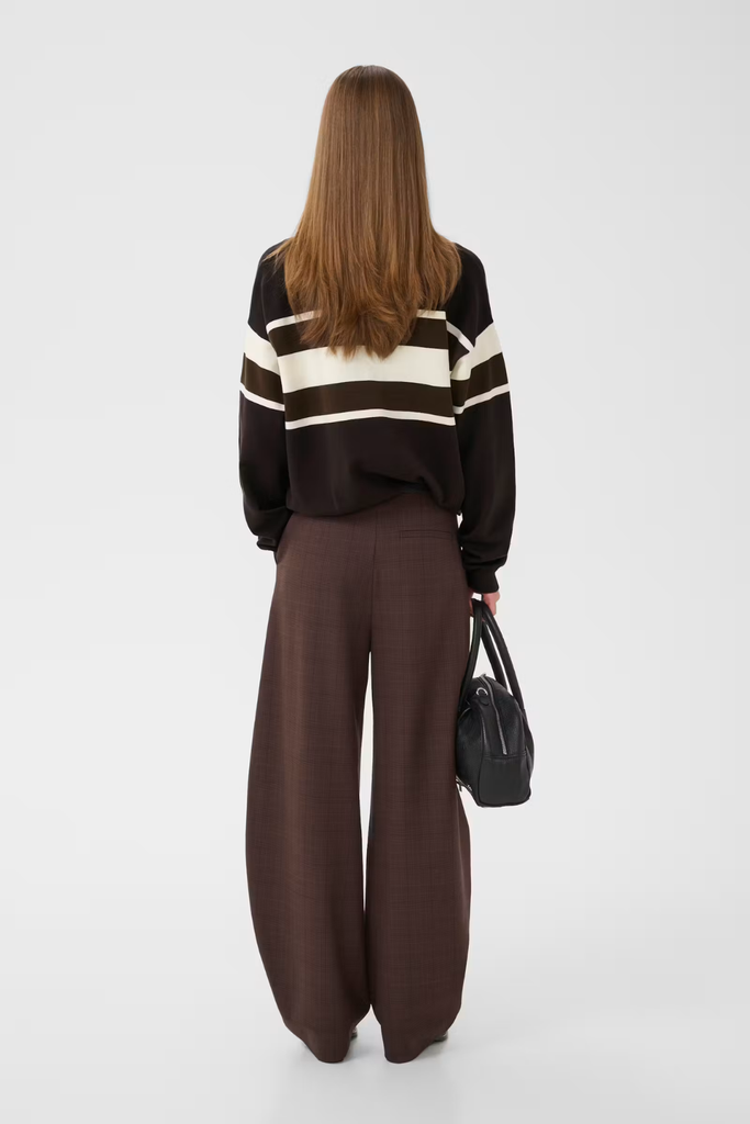 GZlavana HW Pants - Brown Check - Gestuz