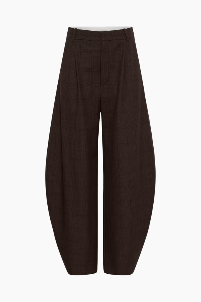 GZlavana HW Pants - Brown Check - Gestuz