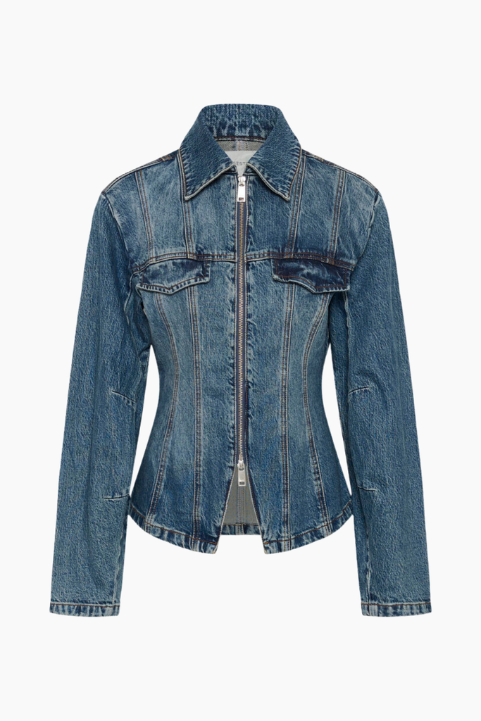 GZmelu Jacket - Classic Mid Blue Wash - Gestuz