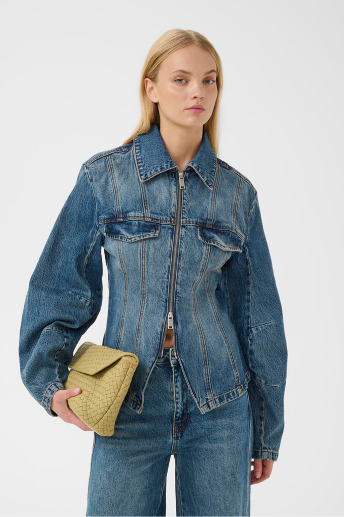 GZmelu Jacket - Classic Mid Blue Wash - Gestuz