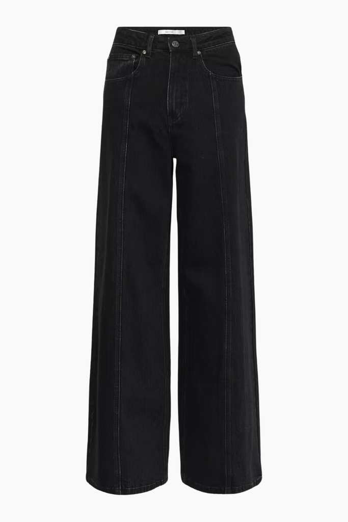 GZnanetta HW Wide Jeans - Dark Grey Washed/Black - Gestuz