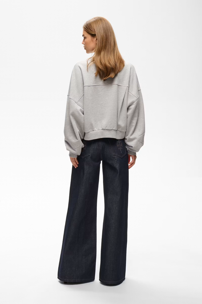 GZnaya Sweatshirt - Light Grey Melange - Gestuz