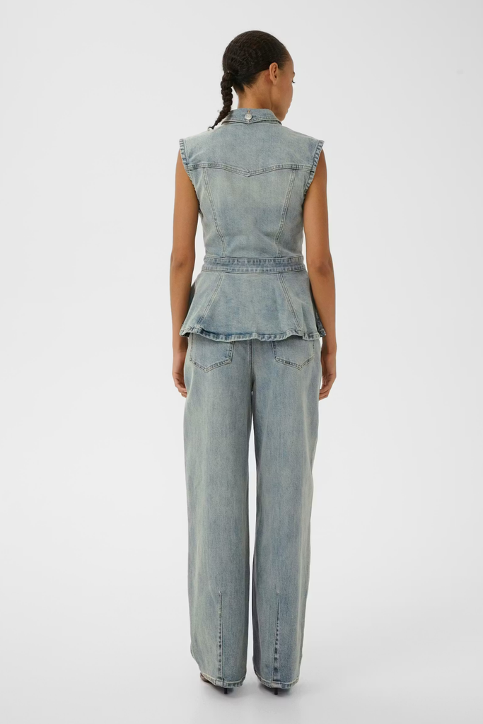 GZnoma SL Shirt - Vintage Mid Blue Wash - Gestuz