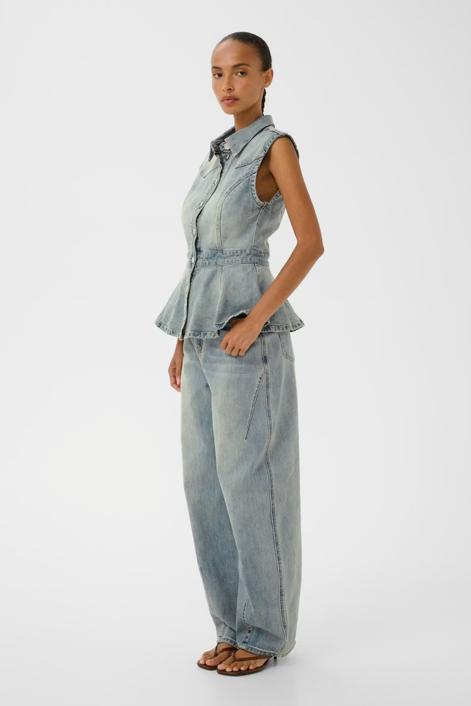 GZnoma SL Shirt - Vintage Mid Blue Wash - Gestuz