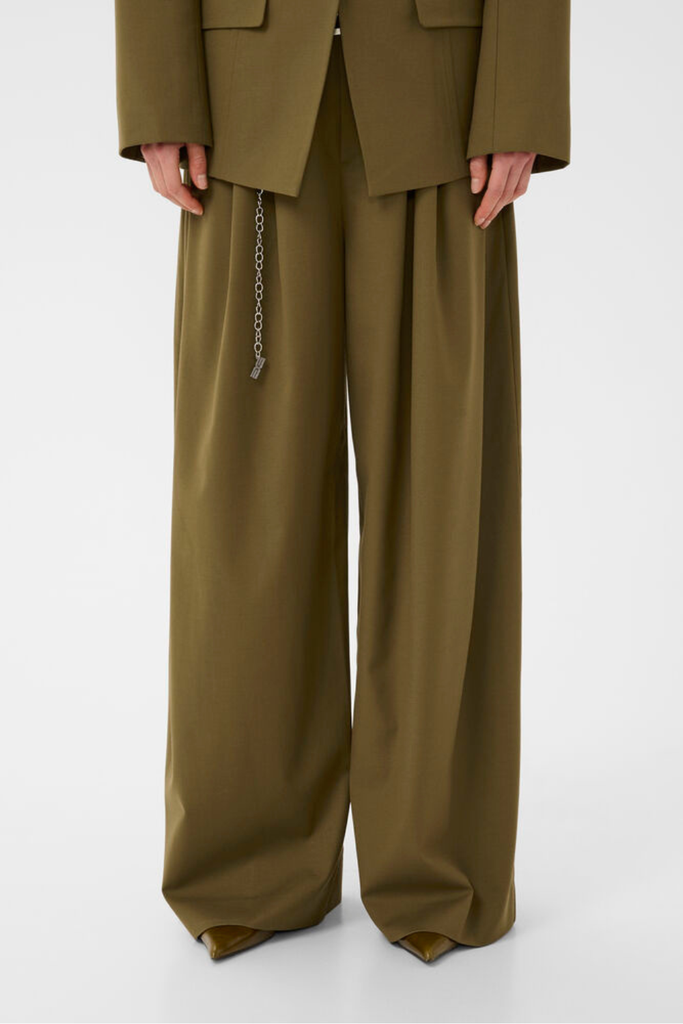 GZolivia HW Pants - Military Olive - Gestuz