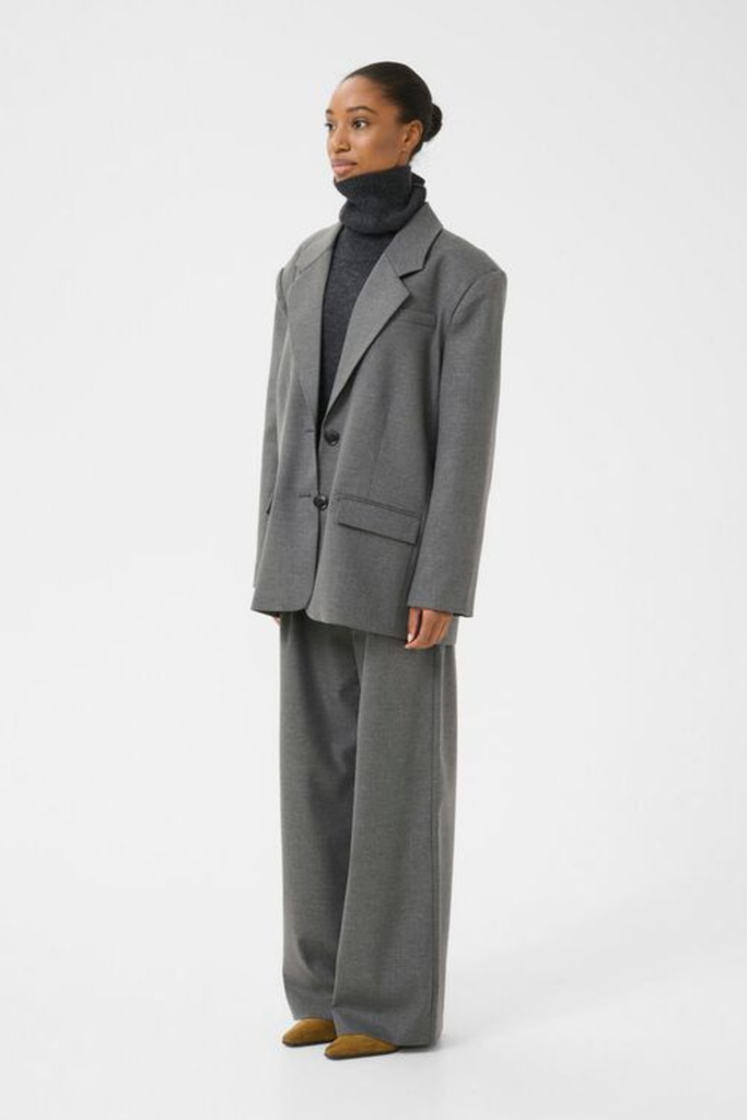 GZpaula OZ Blazer NOOS - Dark Grey Melange - Gestuz