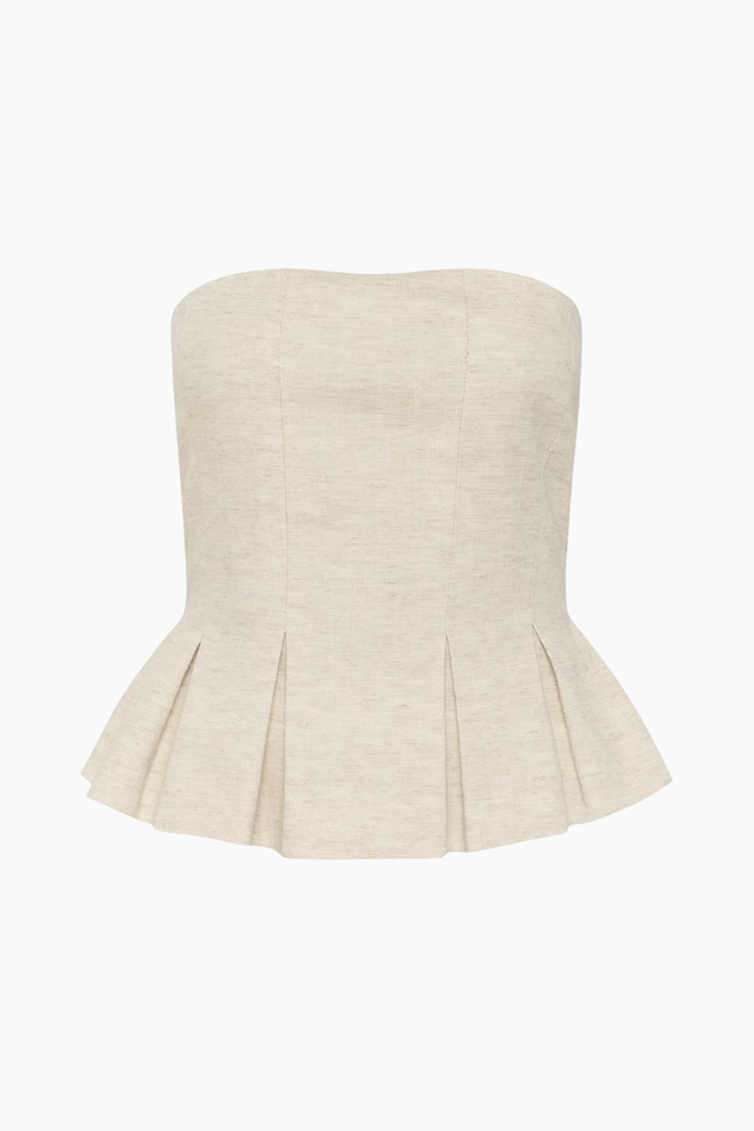 GZriava Corsage - Light Sand Melange/Nature - Gestuz