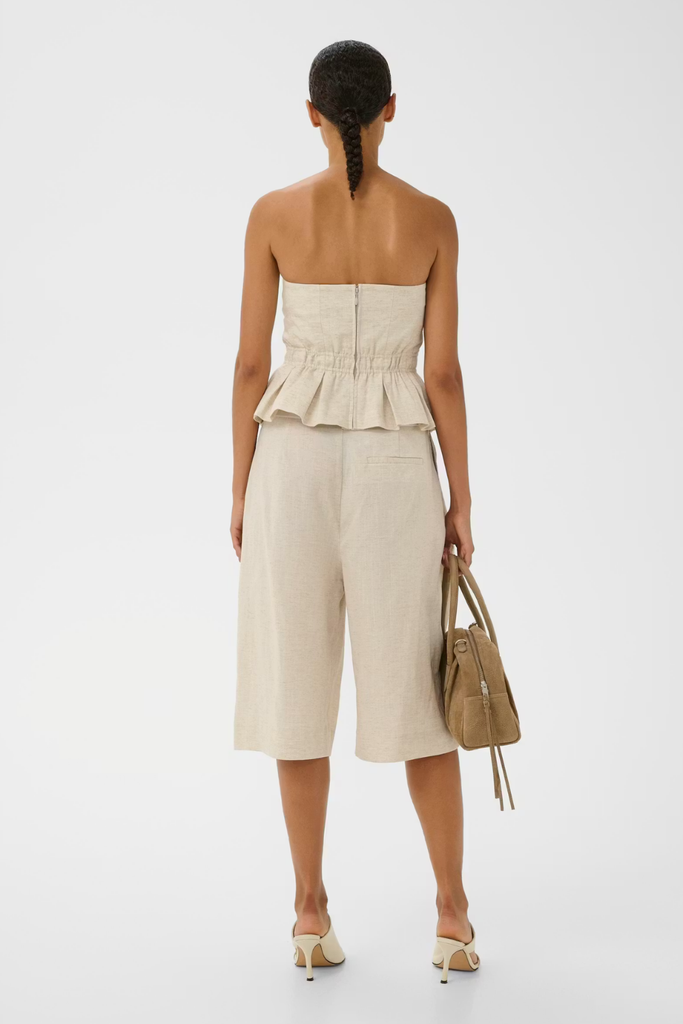 GZriava MW Shorts - Light Sand Melange/Nature - Gestuz