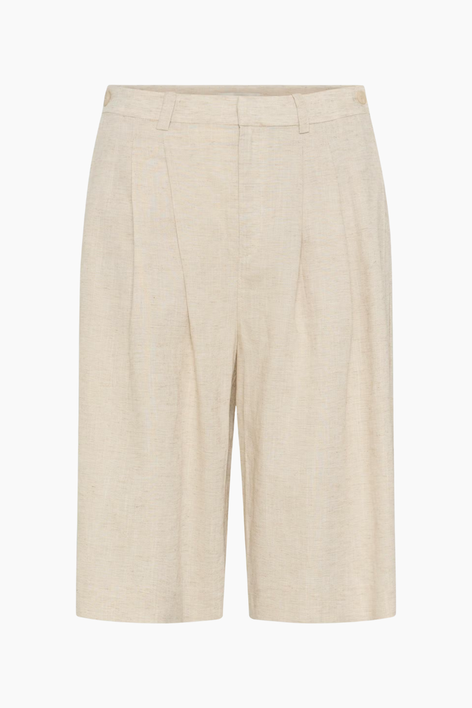 GZriava MW Shorts - Light Sand Melange/Nature - Gestuz