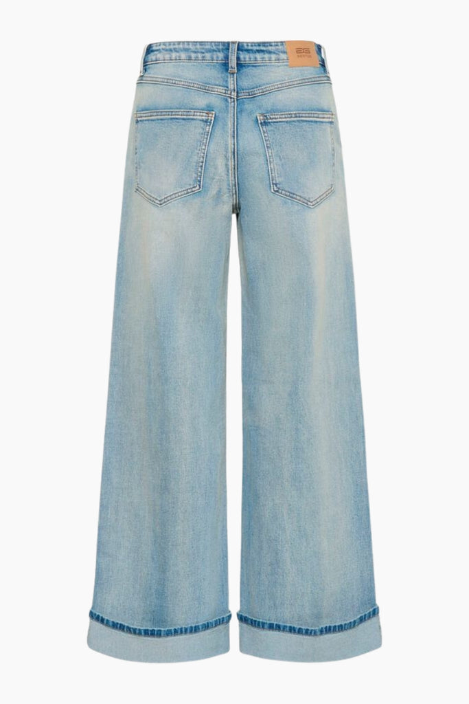 GZsara HW Wide Jeans - Washed Blue - Gestuz