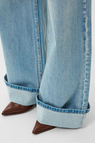 GZsara HW Wide Jeans - Washed Blue - Gestuz