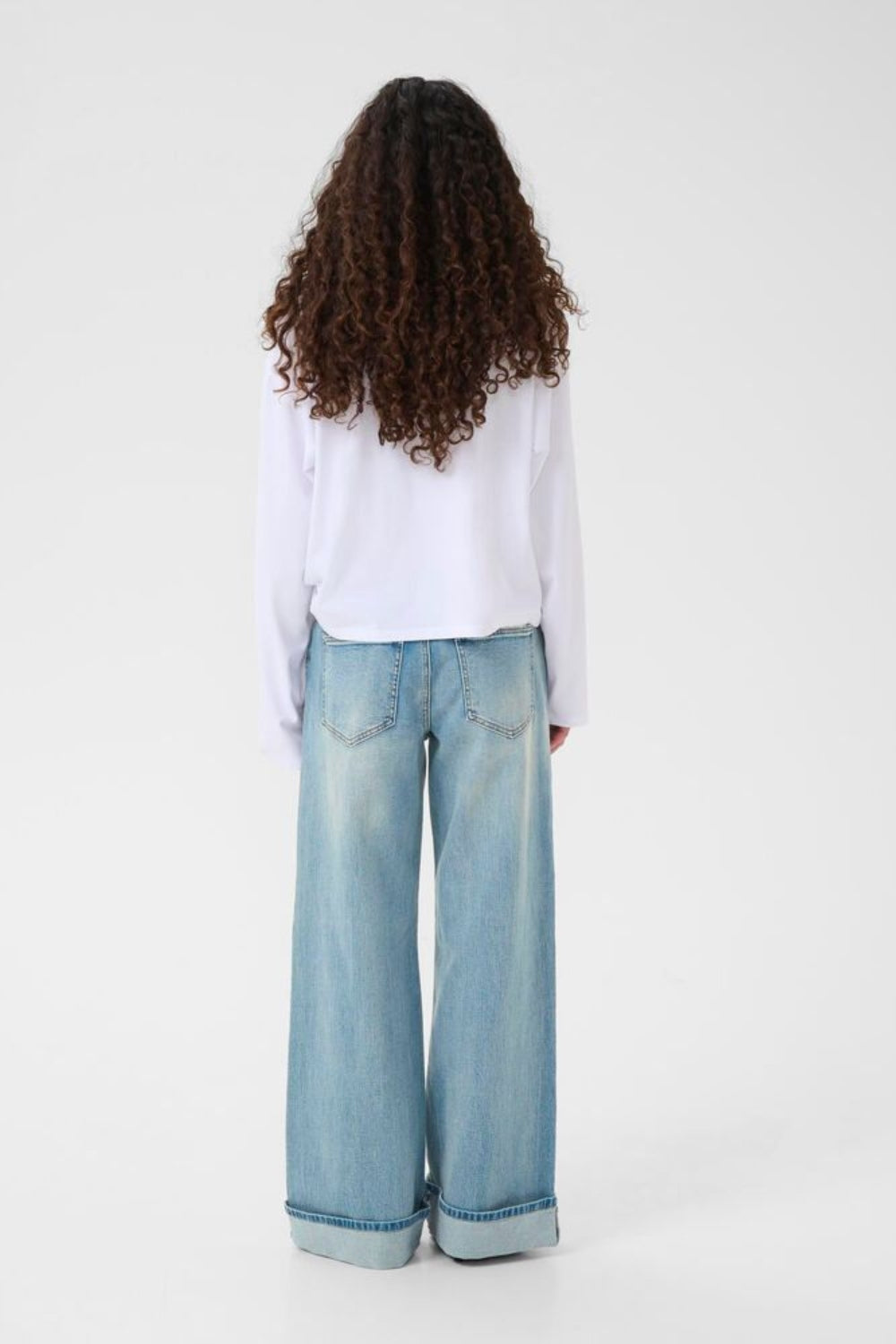 GZsara HW Wide Jeans - Washed Blue - Gestuz