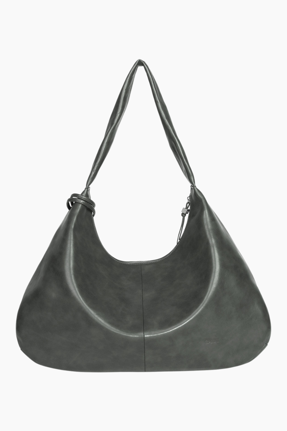 Ganni Bou Bag Hobo XXL A6802 - Steal Grey - GANNI