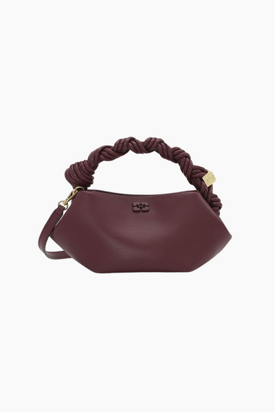 Ganni Bou Bag Mini A6947 - Burgundy - GANNI