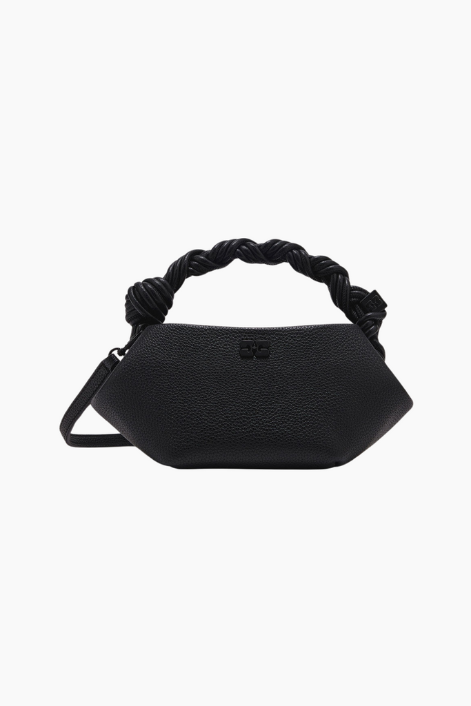 Ganni Bou Bag Mini Grained A6961 - Black - GANNI