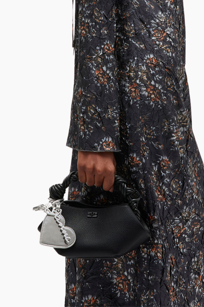 Ganni Bou Bag Mini Grained A6961 - Black - GANNI