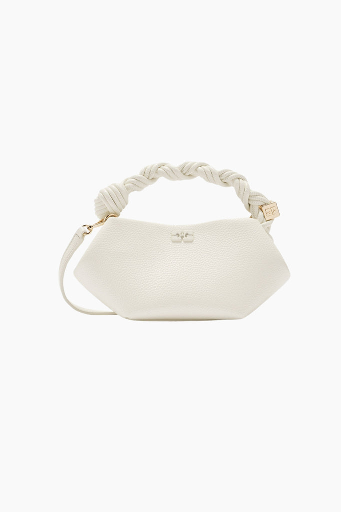 Ganni Bou Bag Mini Grained B2100139 - Egret - GANNI