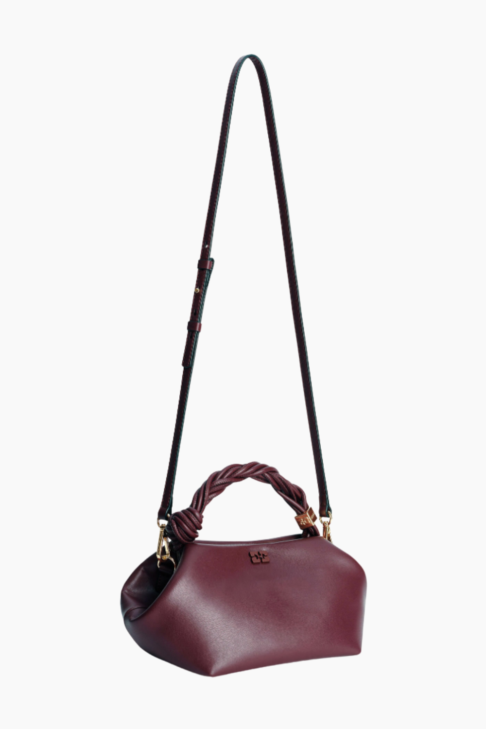 Ganni Bou Bag Small A5313 - Burgundy - GANNI