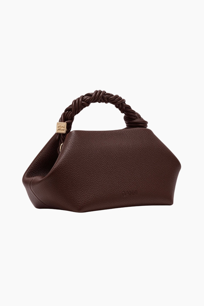 Ganni Bou Bag Small Grained A7274 - Chicory Coffee - GANNI