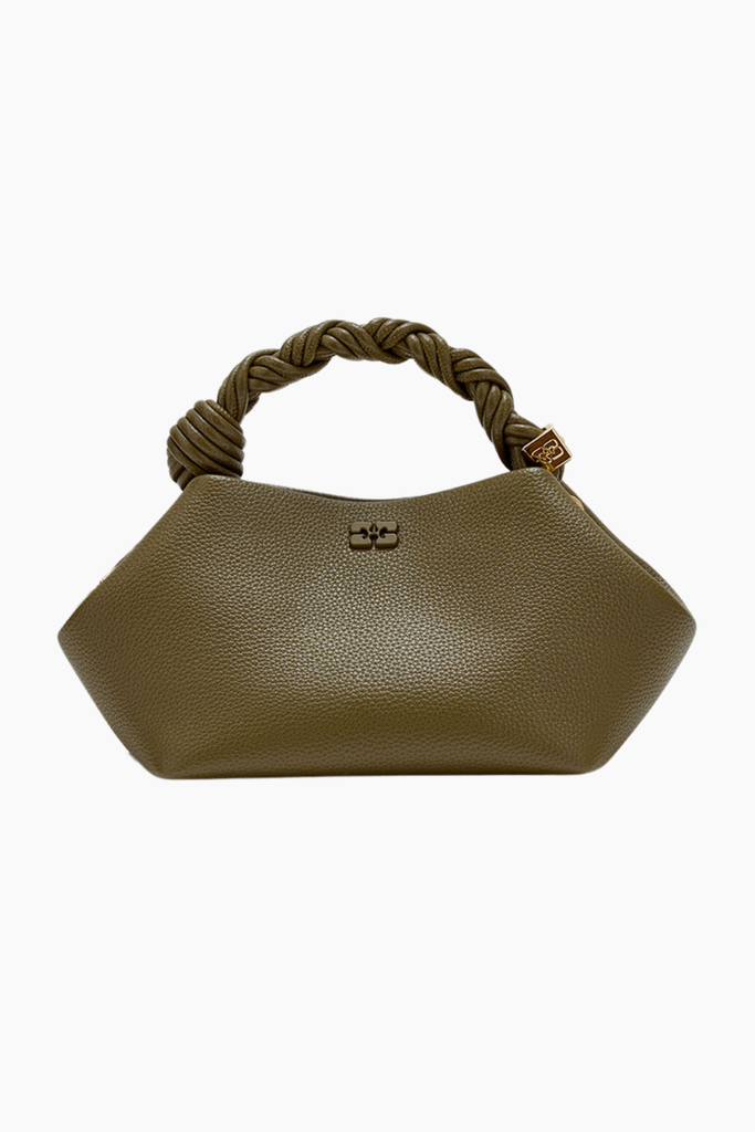 Ganni Bou Bag Small Grained C2100011 - Military Olive - GANNI
