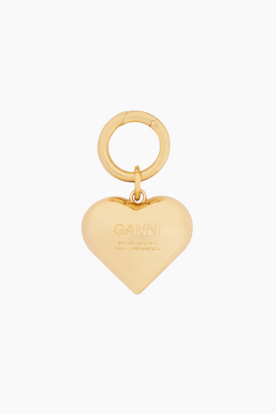 Ganni Bou Heart Charm A7185 - Leopard - GANNI