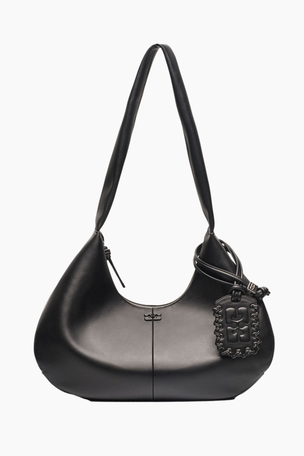 Ganni Bou Bag Hobo Medium A6837 - Black - GANNI