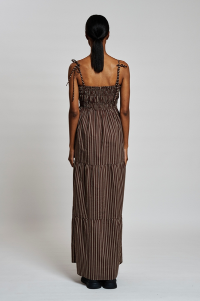 GigiRS Dress - Brown Stripe - Résumé