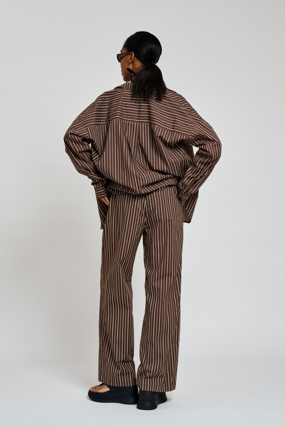 GigiRS Pant - Brown Stripe - Résumé