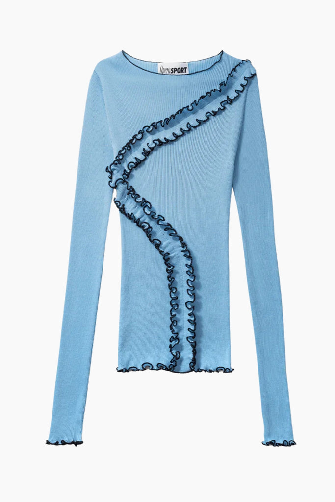 Giséle Seamless Top - Sky Blue - OpéraSPORT