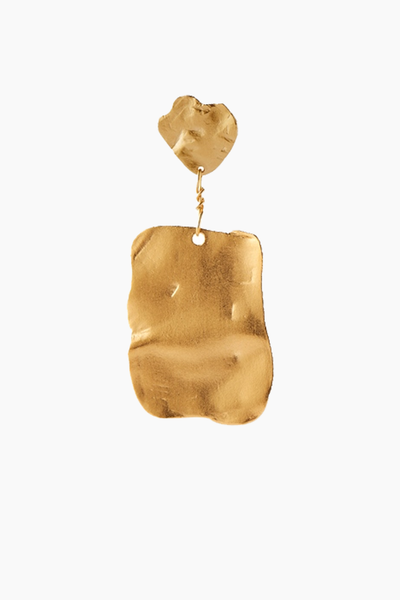 Golden Reflection Earring - Gold - Stine A