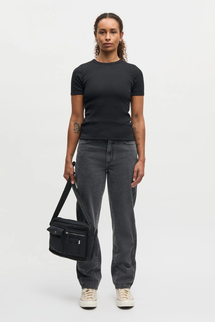 Grace Jersey June Tee - Black - Mads Nørgaard