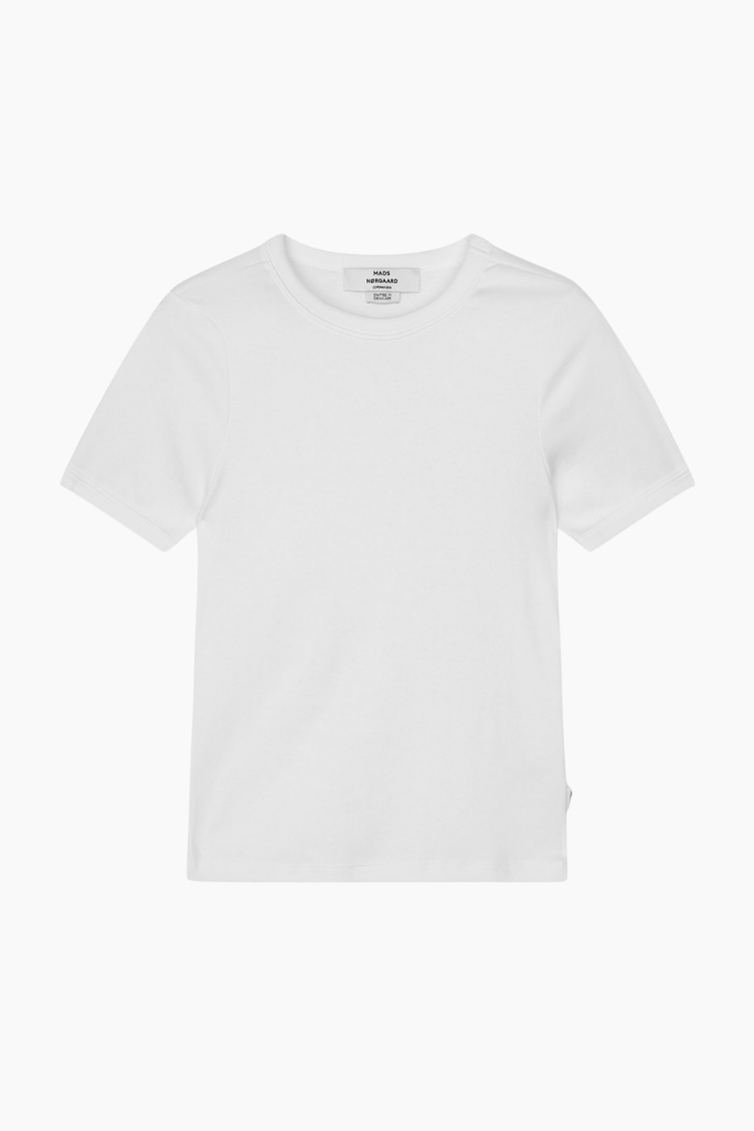 Grace Jersey June Tee - White - Mads Nørgaard