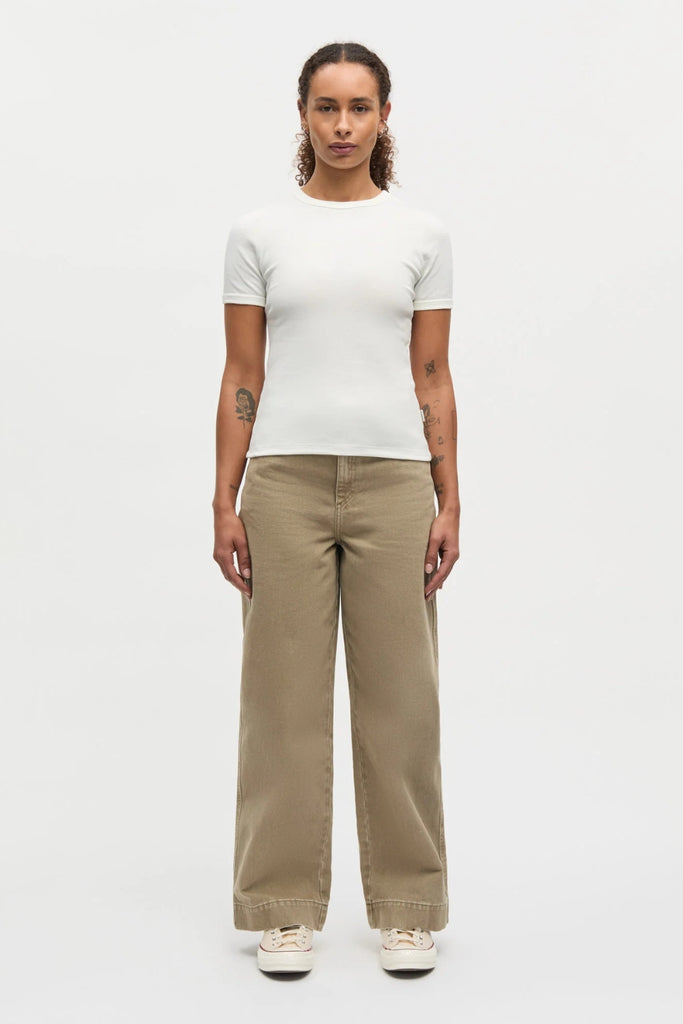 Grace Jersey June Tee - White - Mads Nørgaard