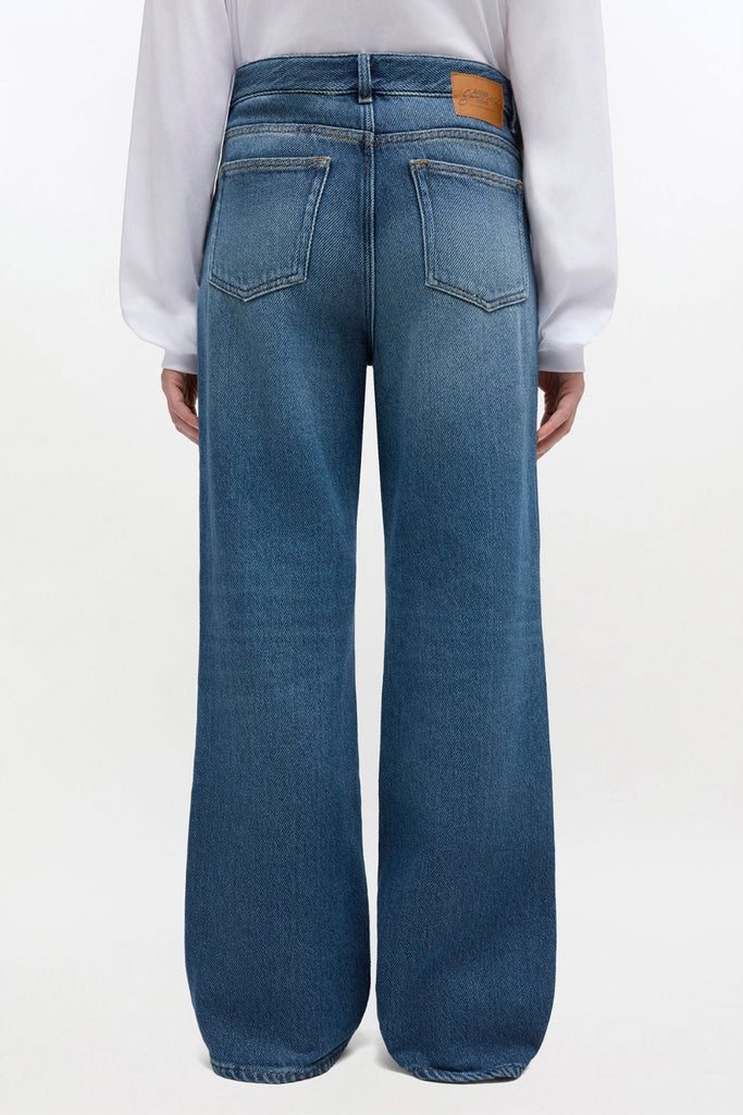 Heavy Denim Izey Jeans A1100044 - Dark Blue Vintage - GANNI
