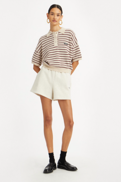 Heavy Sweat Shorts - White Melange - Rotate