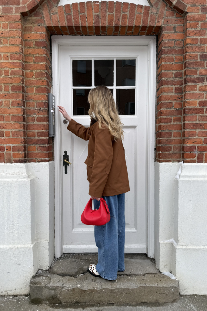 Heavy Twill Jacket A1010221 - Cinnamon Swirl - GANNI