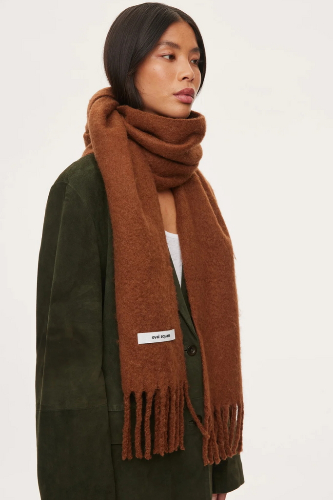 Hero Scarf - Brown Nut - Oval Square