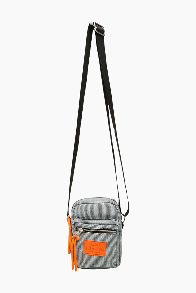 Hickory Stripe Heather Bag - Estate Blue/Cloud Dancer - Mads Nørgaard