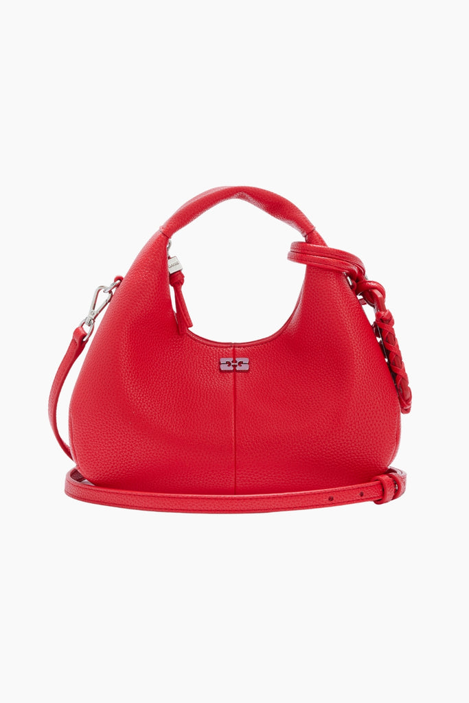 Hobo Mini Grained B2070123 - Goji Berry - GANNI